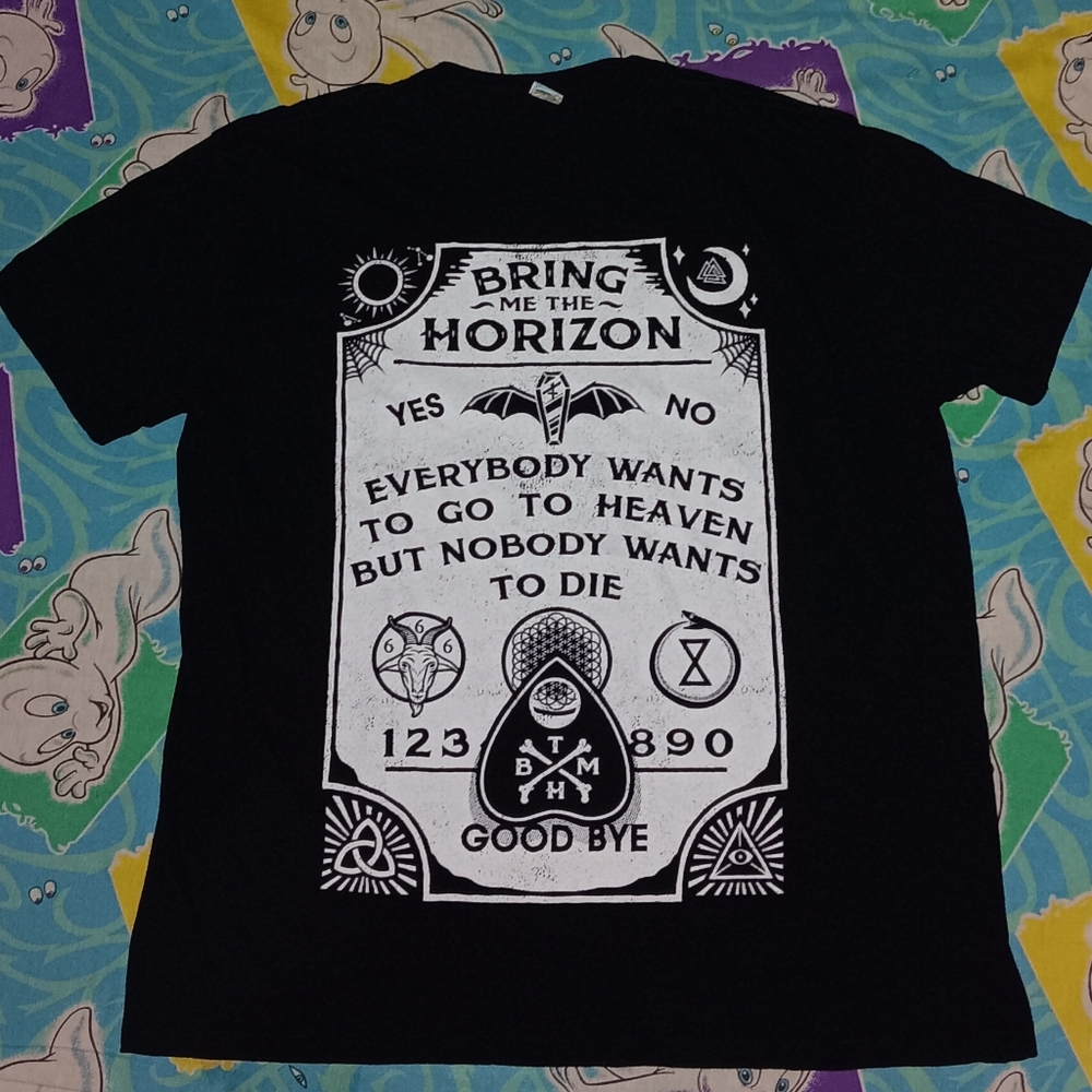 2015 Bring Me The Horizon Vintage Ouija Board Shirt Metal Rock Tee